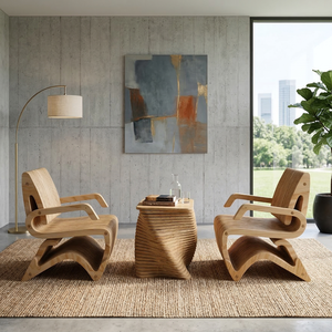 Ensemble de canapés modernes imperméables et écologiques, 2 fauteuils pour l'extérieur et le salon - Product Image 2