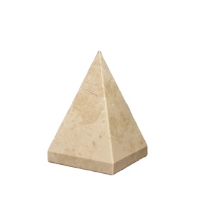 Escultura de pirámide de mármol pulido, Pirámides de mármol caqui, pirámide de cristal de piedra - Product Image 1