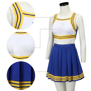Uniforme de Animadoras de Alta Calidad para Hombre, Transpirable, 100% Poliéster, Estampado, con Colores y Logotipo Personalizados para Actuaciones de Baile - Product Image 5