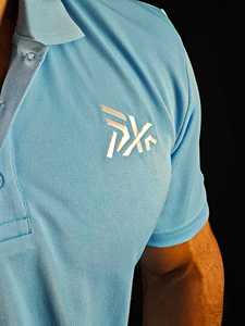 เสื้อโปโล PUFFIN SPORTS คุณภาพสูง ผลิตตามสั่ง (OEM) สำหรับผู้ชาย แขนสั้น แห้งเร็ว ผ้าถัก สวมใส่สบาย พิมพ์โลโก้ด้านหน้า - Product Image 4