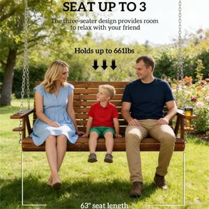 Carbonized Outdoor Patio Swing <b>Stool</b> for Porch Courtyard <b>Garden</b> <b>Garden</b> Decor - Product Image 2