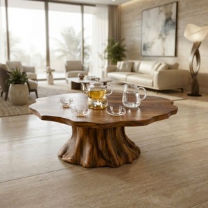 High-quality Handmade Modern Wooden Tea <b>Table</b> for Zen Room Creative <b>Coffee</b> <b>Table</b> for Living Room Natural Wooden <b>Coffee</b> <b>Table</b> - Product Image 1