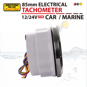 Nuevo Tacómetro de 80 mm, 6000 RPM, Horómetro, LED de 7 Colores, Blanco, 12 V, 24 V, para Automóvil, Marino - Product Image 4