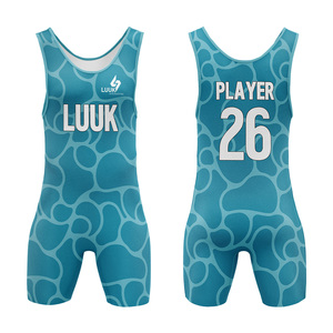 Traje de Lucha Libre Personalizado para Hombre Adulto, 100% Poliéster, Elástico en Cuatro Direcciones, Ligero, Transpirable, de Secado Rápido, para Artes Marciales - Product Image 1