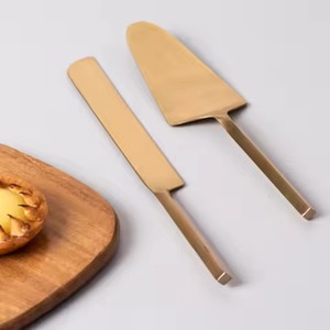 Catering Dessert Kit Metal <b>Cake</b> Knife and Server Stainless Steel <b>Slice</b> Cutter Serving Set - Product Image 1
