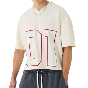 Maillot de football rétro couleur unique, personnalisable avec nom et numéro, 100 % polyester, col en V, manches courtes, respirant, pour supporters - Product Image 3