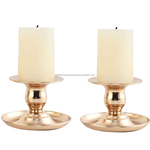 Décoration de plateau en métal de Noël, bougeoir à la mode, carrousel rotatif, bougeoir à thé rotatif en laiton - Product Image 1