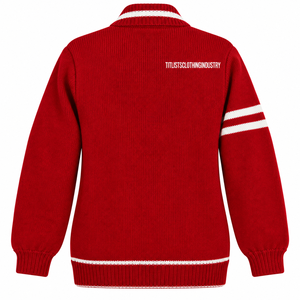 Ajoutez votre design personnalisé : pulls à col en V pour les logos des sororités/fraternités/écoles/collèges/universités, cardigans tricotés - Product Image 2