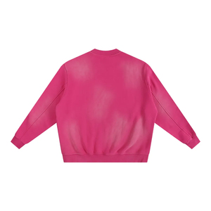 เสื้อสเวตเชิ้ตวินเทจทรงหลวมแบบคัสตอม สีซีดจาง สไตล์วอชด์  คอวี  แขนเสื้อแบบดรอปโชว์เดอร์ สำหรับผู้ชาย  รับสกรีนลายตามสั่ง - Product Image 4