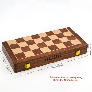 ILAHI's Eco-Friendly Rustic Polished Rectangle <b>Chess</b> <b>Board</b> Game 100% Handmade Pure Wood Animal/Love Style Customized Size <b>Chess</b> - Product Image 5
