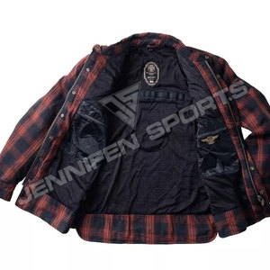 เสื้อแจ็คเก็ตสำหรับขี่มอเตอร์ไซค์ฤดูหนาวบุผ้าฝ้ายฟลานเนลสำหรับผู้ชาย พร้อมแผ่นป้องกัน CE แบบถอดได้ - Product Image 5