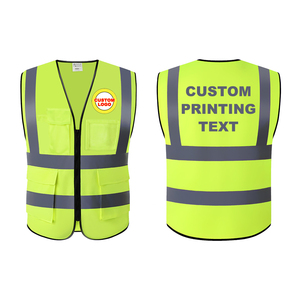 Chaleco de Seguridad de Diseño Único para Trabajo, Alta Visibilidad, Logotipo Personalizado, Material de Algodón Reflectante, Chaleco de Seguridad Ligero - Product Image 5