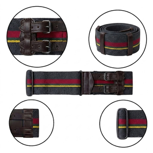 Decorative Ceremonial <b>Belt</b> With Traditional Webbing Design Leather Buckle Fabric <b>Belt</b> Stable <b>Belt</b> - Product Image 1