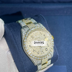 High-quality Moissanite Watches Full-diamond Automatic Business Waterproof Wristwatch for Both Men and Women Quartz Watch USA - Product Image 5