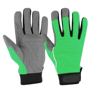 ถุงมือช่างหนังสังเคราะห์คุณภาพสูง ทนทาน ได้มาตรฐาน CE สายรัดข้อมือปรับได้ ป้องกันการสั่นสะเทือน - Product Image 3