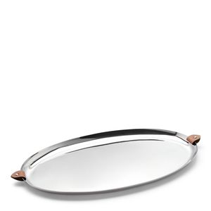 Luxury <b>Rectangular</b> <b>Mirror</b> Polished Stainless Steel Serving <b>Tray</b> Set Decorative Beaded Border Metal Food Platter for Hotel Home - Product Image 6