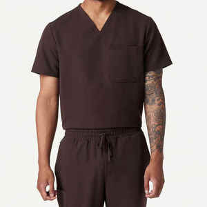 Ensemble d'uniformes médicaux premium pour femmes, style jogger, tissu extensible quadridirectionnel doux, haut d'infirmière à col en V, pour hôpital - Product Image 6