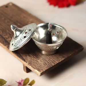 Metal <b>Bakhoor</b> Burner Luxury Incense Burner For Arabic <b>Oud</b> Fragrance Home Decoration Traditional Decorative Accent Piece - Product Image 3