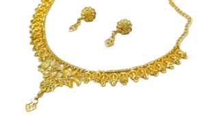 Comoros mayotte-collar de tela para vestido de boda marroquí, conjunto de joyería chapado en oro y plata, 1 gramos, 2 gramos - Product Image 3