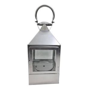 Farolillo con acabado plateado, muy vendido, para la sala de estar del hogar y como iluminación decorativa de mesa o suelo para bodas, de metal. - Product Image 1