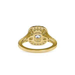 Anillo de Plata S925 con Diamante Moissanite Corte Cojín, Doble Línea Exterior, Regalo Especial de Aniversario para Mujer - Product Image 6