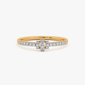 Modern Lab Grown Diamond Bar <b>Ring</b> for Women 10K 14K 18K Gold & <b>925</b> <b>Silver</b> 935 <b>Silver</b> - Product Image 3