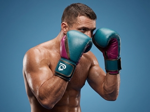 Gants de boxe en cuir Dumela International, bleu marine, rose, marron, tailles personnalisées 6oz-16oz, équipement d'entraînement - Product Image 3