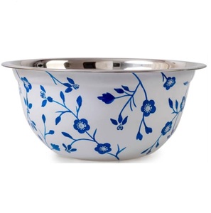 Bol en métal décoratif courbé à la main avec finition émaillée pour servir les aliments, vaisselle pour un usage quotidien à la maison et en voyage - Product Image 1