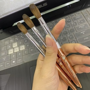 <span class=keywords><strong>Pincel</strong></span> de madera para esmalte de uñas, 100% pelo <span class=keywords><strong>Kolinsky</strong></span>, <span class=keywords><strong>original</strong></span>, acrílico, ovalado, de alta calidad, para uñas de gel francés. - Product Image 6
