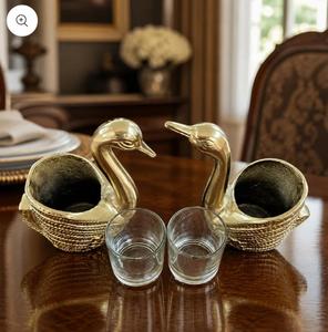 Brass <b>Duck</b> Candle Stand Home Decoration Durable Metal Holder for Indoor Use - Product Image 4