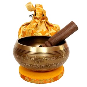 Bol chantant tibétain en laiton fait main pour la méditation, la thérapie sonore, le yoga, la spiritualité bouddhiste - Fournisseur en gros - Product Image 2