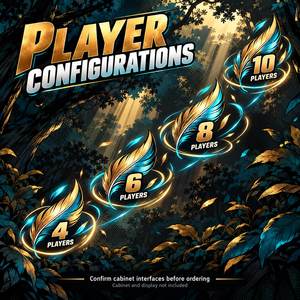 VGAME Fortunate Bird 2.1 Spielbrett und Software-Kit für 4, 6, 8, 10 Spieler Kabinettintegration - Product Image 3