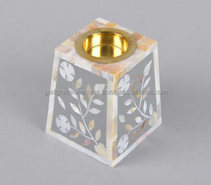 Dernier design Incrustation en os Brûleurs Mubkhar Bakhoor Incrustation de nacre faite à la main Brûleur encensoir Bakhoor d'Inde - Product Image 3