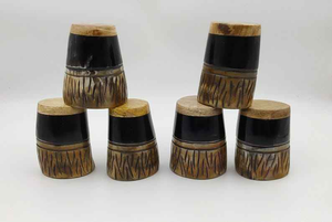Copa de Cuerno Vikinga Hecha a Mano de Cuerno de Buey Puro, Vaso de Cerveza de Cuerno de Vaca Auténtico, Jarra con Diseño Elegante, Proveedor Indio - Product Image 5