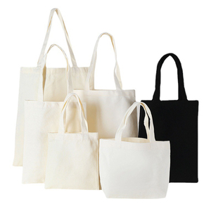 Custom Logo Printed Eco Friendly Reusable <b>Plain</b> Blank Organic Cotton <b>Canvas</b> Shopping Tote Bag Provide with custom print - Product Image 1