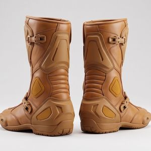 Bottes de moto longues, chaussures de protection de qualité supérieure avec embout renforcé et semelle durable pour les motards professionnels - Product Image 1