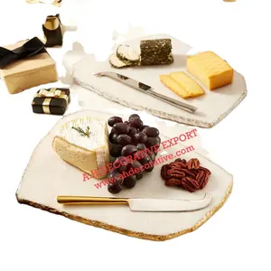 부엌/대중음식점/호텔 사용을 위한 장식적인 치즈 널 백색 대리석 부엌을 위한 고품질 대리석 도마