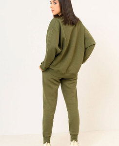 Chándal de calidad superior para mujer, conjuntos de chándal, conjunto de Jogger informal de 2 piezas, conjuntos de mujer personalizados de lana para mujer - Product Image 1