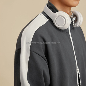 Sudaderas con Capucha Bordadas de Invierno con Logotipo Personalizado de Peso Pesado, 420 GSM, Cierre de Doble Apertura, Talla Grande, Lisas para Hombre - Product Image 3