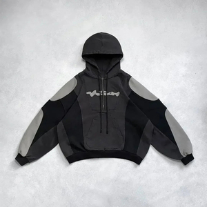 Sudadera con capucha de forro polar grueso y cálido para invierno, personalizada con bolsillo, estampada y bordada, venta al por mayor para fabricantes. - Product Image 2