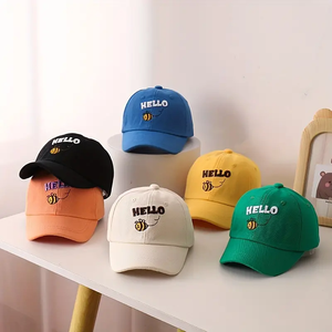 Sombrero ajustado de estilo lujoso Sombrero para niños Marca ajustada con logotipo personalizado de Vietnam Gorra para niños Sombrero de pana en blanco - Product Image 3