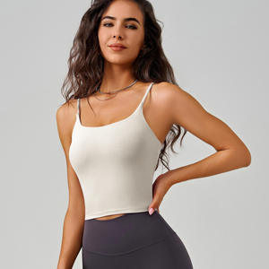 Women's <b>White</b> Canvas Nonwoven Solid Zipper Closure Strapless Bandeau <b>Tube</b> <b>Top</b> Slim-Fit Sleeveless Gym <b>Top</b> - Product Image 6