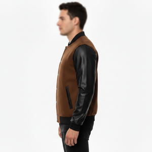 Blouson Bomber 2026 avec Logo Personnalisé, Style Universitaire, Grandes Tailles Homme, Blouson Letterman avec Broderie et Patch, Vêtement d'extérieur OEM - Product Image 5