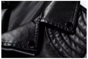Premium <b>Men's</b> Pure <b>Leather</b> <b>Jacket</b> Modern Zipper Style Fashion Streetwear Outerwear - Product Image 6