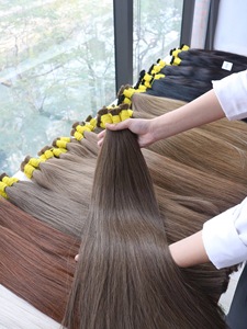Precio de fábrica 10A grado 100% extensiones de cabello humano virgen vietnamita a granel 26 pulgadas colores claros rectos naturales Super Doble - Product Image 3