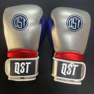 Gants d'entraînement de boxe pour adultes, en cuir PU, rembourrés, protection des mains, fermeture Velcro sécurisée, support de poignet réglable - Product Image 3