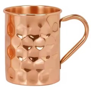 Contemporary <b>Copper</b> Moscow Mule <b>Cup</b> Beverage Mug for Cocktail Service Bar Kitchen Dining Table Display - Product Image 3
