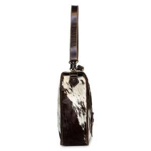 Sac à main pour ordinateur portable en cuir véritable avec poils de vache, vintage, pour le bureau, grande capacité, LPBH-0019 - Product Image 3