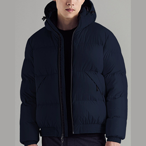 Veste matelassée légère pour homme, bleu marine, de haute qualité, respirante, chaude, pour l'extérieur, décontractée - Product Image 2