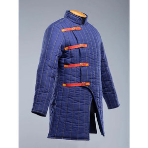 Manteau rembourré bleu, Gambeson, vêtements médiévaux pour hommes, tenues médiévales, veste historique, vente en gros sur mesure - Product Image 2